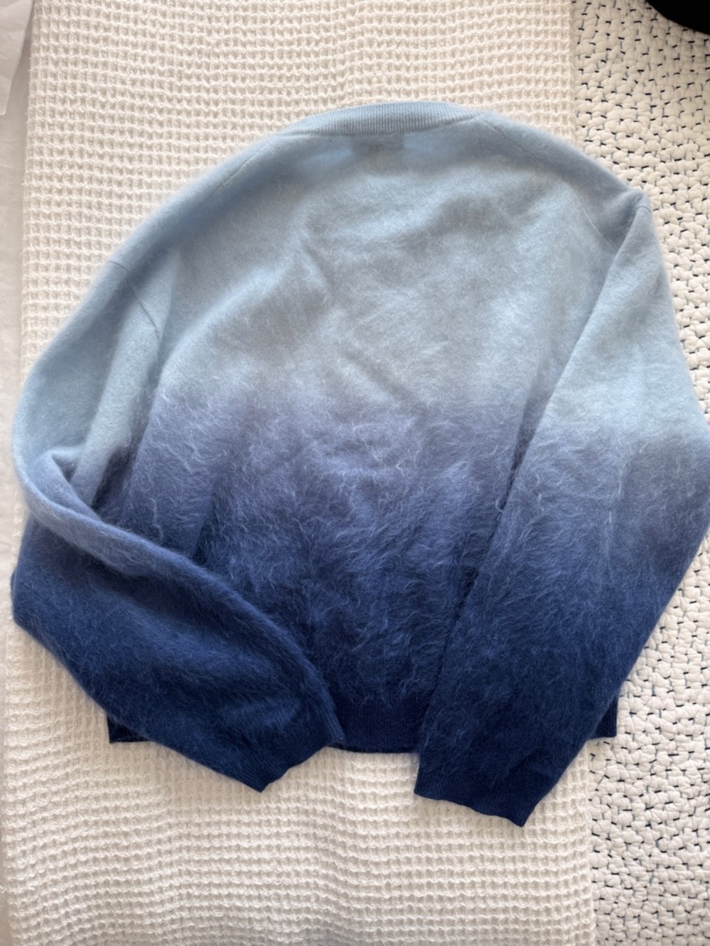 J Crew Blue Brushed Cashmere Sweater Size M - Picture 5 of 5